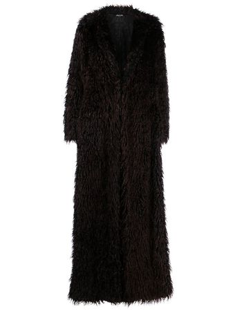 Del Core faux-fur Long Coat - Farfetch