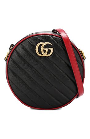 Женская черная сумка gg marmont mini GUCCI — купить за 110300 руб. в интернет-магазине ЦУМ, арт. 550154/00LFX