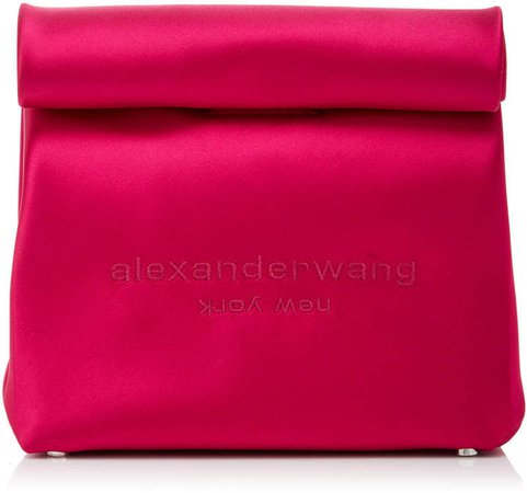 Lunch Bag Embroidered Satin Clutch