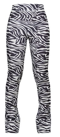 Zebra flare pants