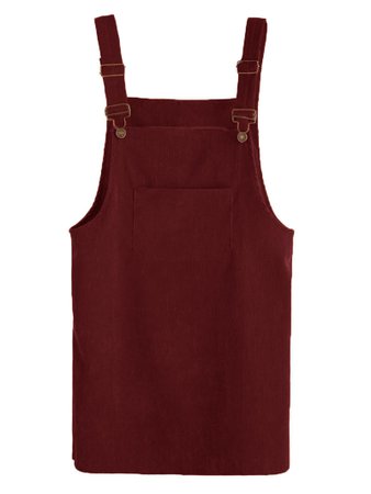 Overall dress in brown