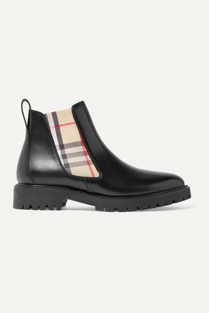 Burberry | Leather Chelsea boots | NET-A-PORTER.COM