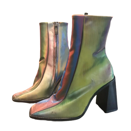 Top Shop Hurricane Rainbow Reflective Boots
