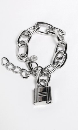 Padlock Chain Bracelet - Disturbia Clothing