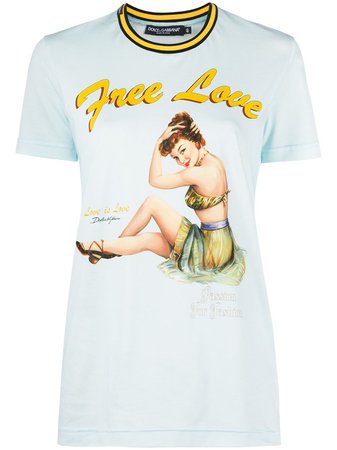 Dolce & Gabbana Free Love Print T-shirt - Farfetch