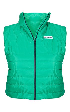 Plus Green Quilted Hiking Gilet | Plus Size | PrettyLittleThing USA