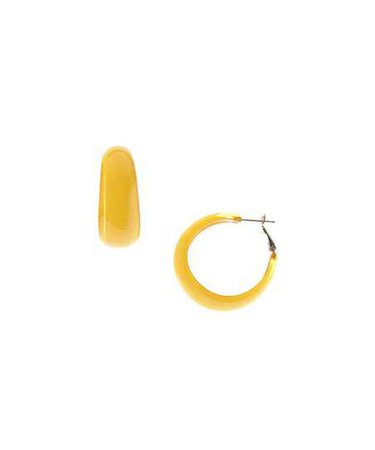 ZENZII Yellow Hoop Earrings | zulily