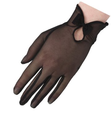 black lace gloves