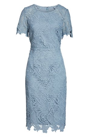 Eliza J Cap Sleeve Jewel Neck Sheath Dress | Nordstrom