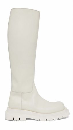 Bottega Veneta Lug Boots Tall White