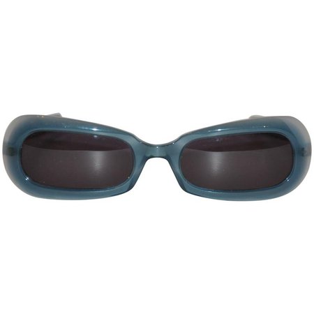 Thierry Mugler "Shades of Turquoise" Lucite Sunglasses For Sale at 1stdibs