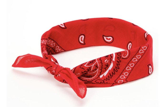 Claire’s red bandana