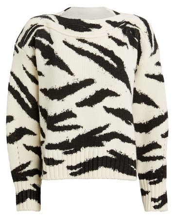 Zebra Merino Wool Sweater