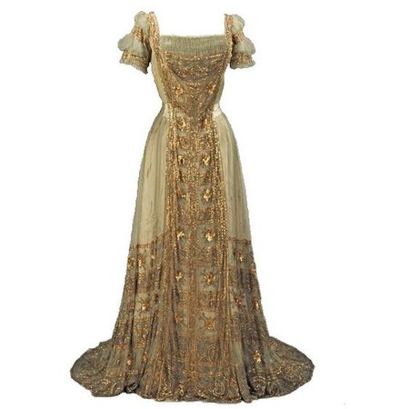 Gold & Cream Medieval Gown