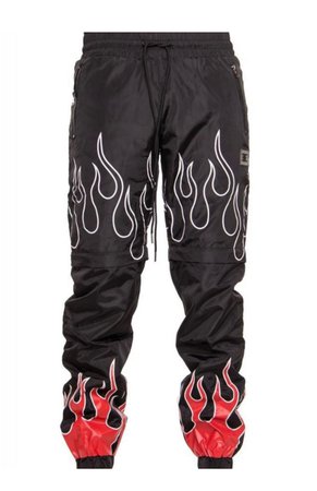 flame windbreaker pants | karmaloop