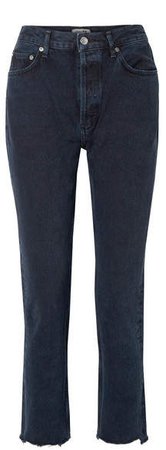 Remy Cropped High-rise Straight-leg Jeans - Indigo