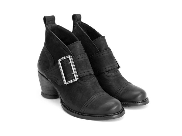 Porter - Black | Buckled ankle boot | Fluevog Shoes