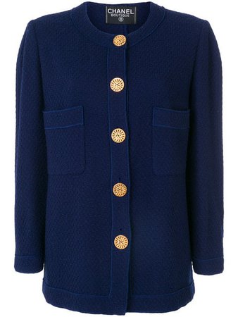 Chanel Vintage 1990 Tweed Jacket - Farfetch