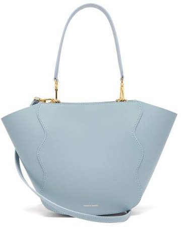 Mini Ocean Leather Tote Bag - Womens - Blue