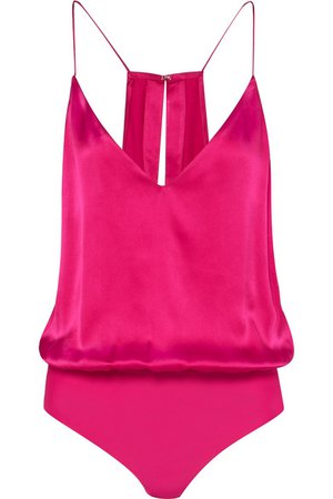 Cami NYC | The Lisa silk-charmeuse bodysuit | NET-A-PORTER.COM