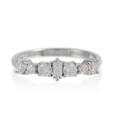 Ileana Makri - Rivulet 18kt white gold ring with diamonds | Mytheresa