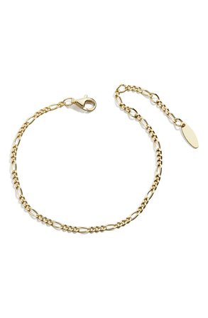 BaubleBar Figaro 14k Gold Bracelet | Nordstrom