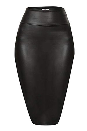 black midi leather pencil skirt - Google-haku