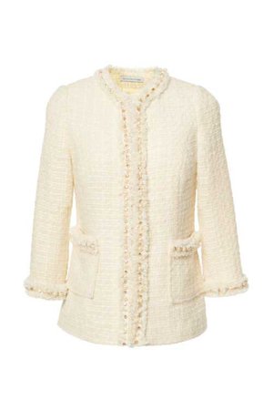 tweed jacket white and gold - Google Search