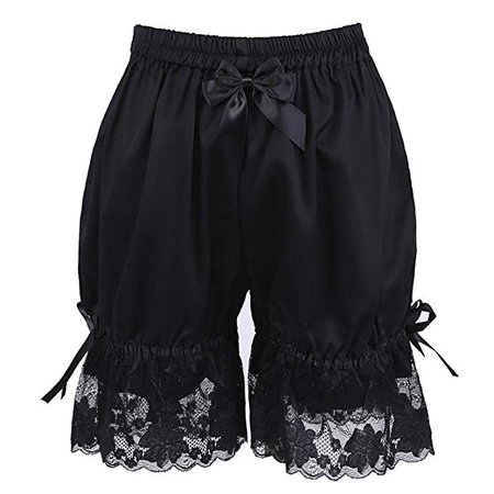 Antaina Black Cotton Gothic Lace Ruffles Bow Pumpkin Lolita Pants Bloomers Pants: Amazon.ca: Clothing & Accessories