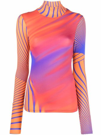Nina Ricci abstract-print Jersey T-shirt - Farfetch