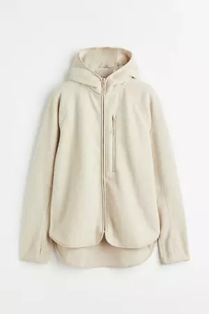 Teddy sports jacket - Light beige - Ladies | H&M US