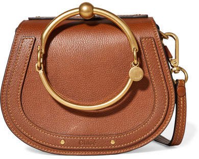 Nile Bracelet Small Textured-leather Shoulder Bag - Light brown