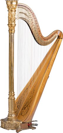gold harp png filler
