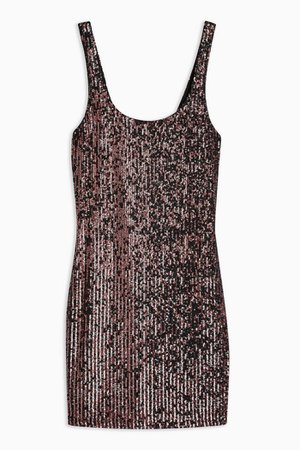 Pink Sequin Scoop Mini Dress | Topshop