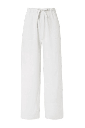 VINCE - Wide-leg hemp pants