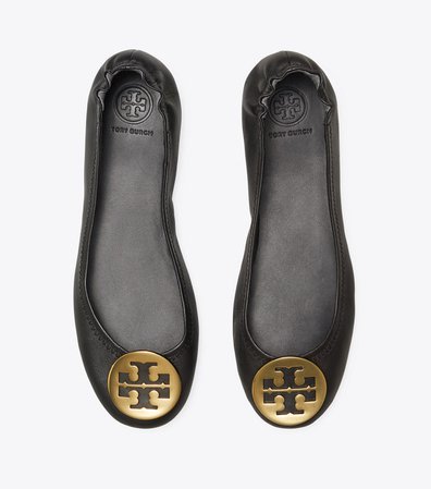 Tory Burch Minnie Travel Ballet Flat, Leather: Women's Shoes