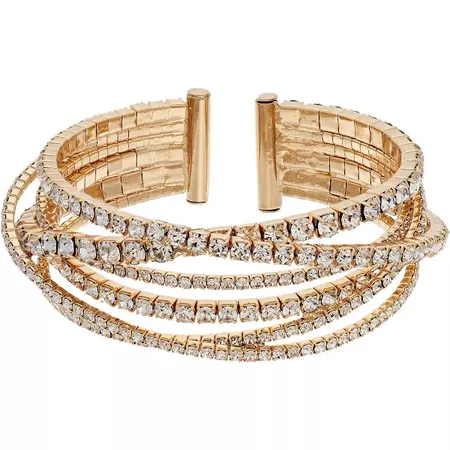 gold rhinestone cuff bracelet - Google Shopping