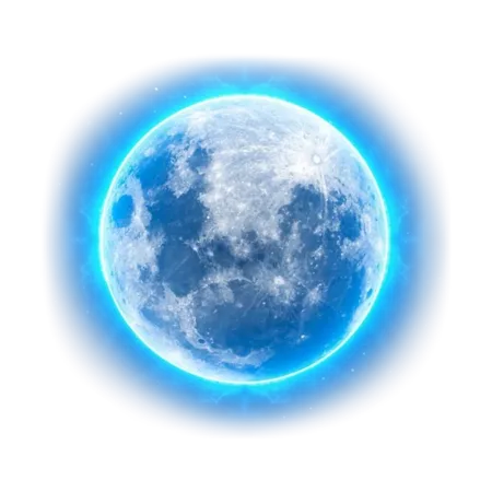 moon light blue bluemoon