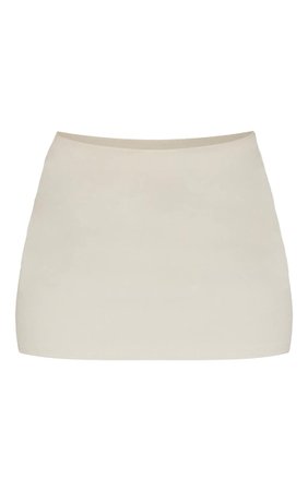 Stone Stretch Basic High Rise Micro Mini Skirt | PrettyLittleThing USA