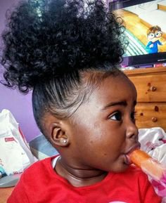 queens-and-pharaohs: “Dark-skinned girl, you are beautiful and worthy. ~ Hannah” She looks just like Cry… | Kids hairstyles, Baby hairstyles, Beautiful black babies