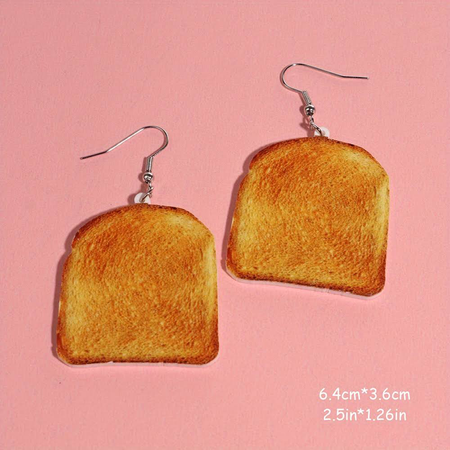 bread earrings
