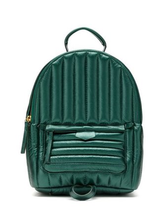 Sarah Chofakian Padded Leather Backpack BACKPACKMATELASSE Green | Farfetch