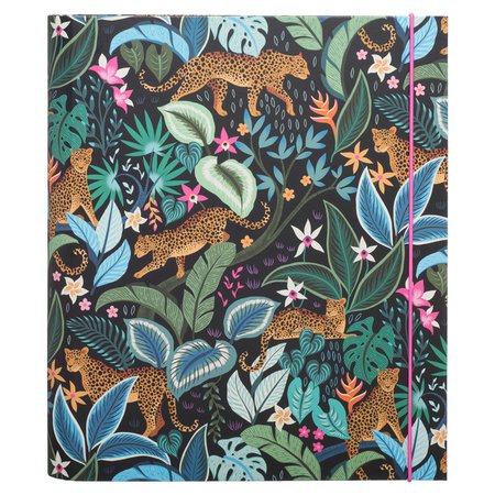 Wild Tropique Jungle Print A4 Rollbound Ringbinder | WHSmith