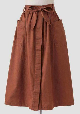 rust skirt