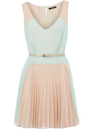 Peach and mint dress 1