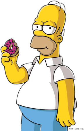 Homer Simpson Donut (Doughnut) Cartoon