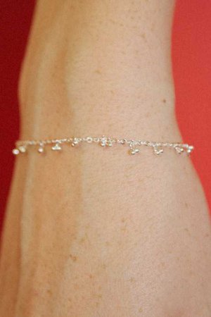 Silver Cherry Charm Bracelet - Bracelets - Jewelry - Accessories