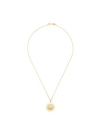 Anni Lu Gold Lady Liberty Pendant Necklace Ss20 | Farfetch.com