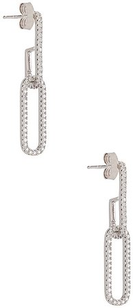 Staple Pave Earring