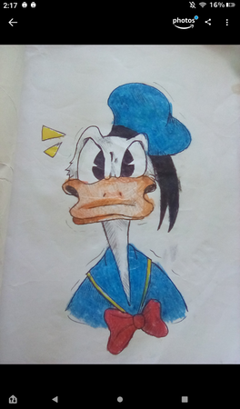Donald duck drawing